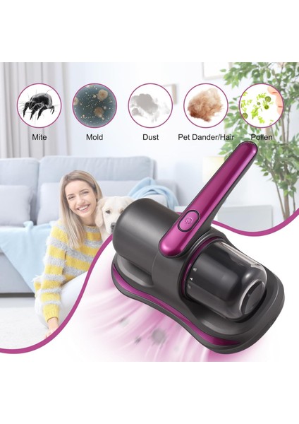 Auhma Ahv-07 Kablosuz Yatak Akar Süpürgesi 12V Uv Sterilizasyonlu Mite Remover fırsatları