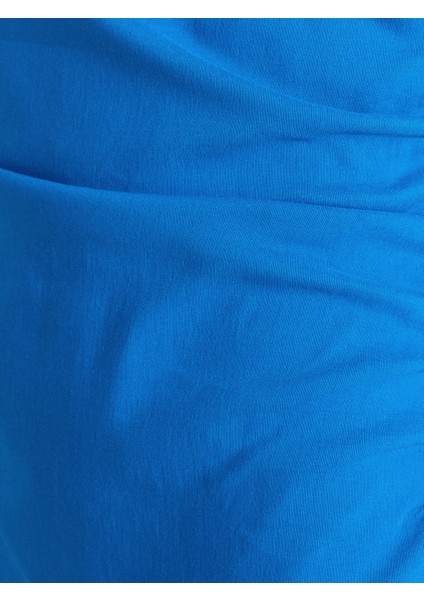 91479 Büzgülü Midi Elbise-Saks fırsatları