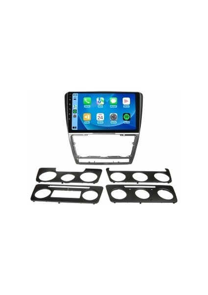 Skoda Octavia 2007-2012 Gri 6gb Ram 64GB Hafıza 8 Çekirdek Carplay Kamera Android Multimedya