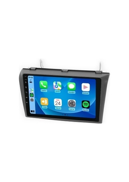 Mazda 3 2004-2009 6gb Ram 128GB Hafıza 8 Çekirdek Carplay Kamera Android Multimedya