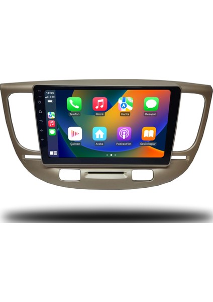 Kia Rio 2004-2007 4gb Ram 64GB Hafıza 8 Çekirdek Carplay Kamera Android Multimedya