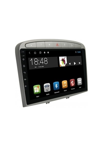 Peugeot 308 Gri 2007-2014 6gb Ram 64GB Hafıza 8 Çekirdek Carplay Kamera Android Multimedya modelleri