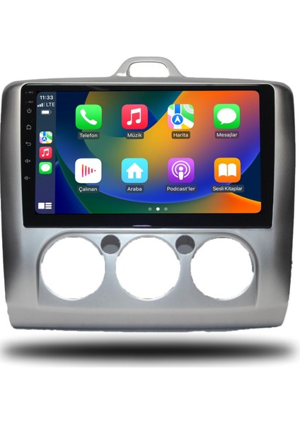 Ford Focus 2 Manuel Klima 4gb Ram 64GB Hafıza 8 Çekirdek Carplay Kamera Android Multimedya fiyatları