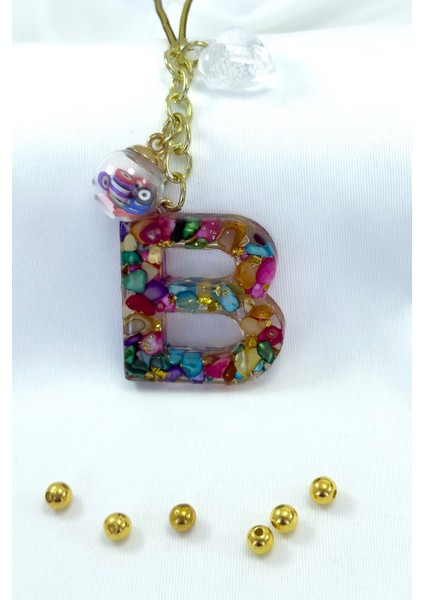 Renkli Epoksi B Harfi Araba Dikiz Ayna Süsü, Yeni Araba Hediyesi fiyatları