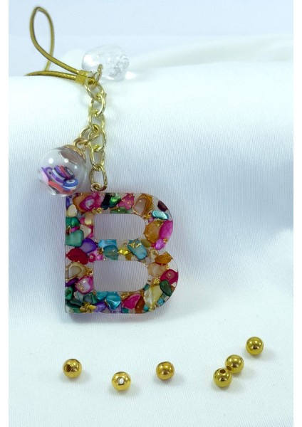 Renkli Epoksi B Harfi Araba Dikiz Ayna Süsü, Yeni Araba Hediyesi modelleri