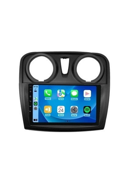 Dacia Sandero 2013-2020 4gb Ram 64GB Hafıza 8 Çekirdek Carplay Kamera Android Multimedya