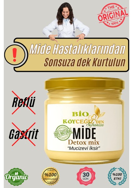 Detox Mix | %100 Doğal Mide Asidi Gaz Sorunlarına Bitkisel Çözüm