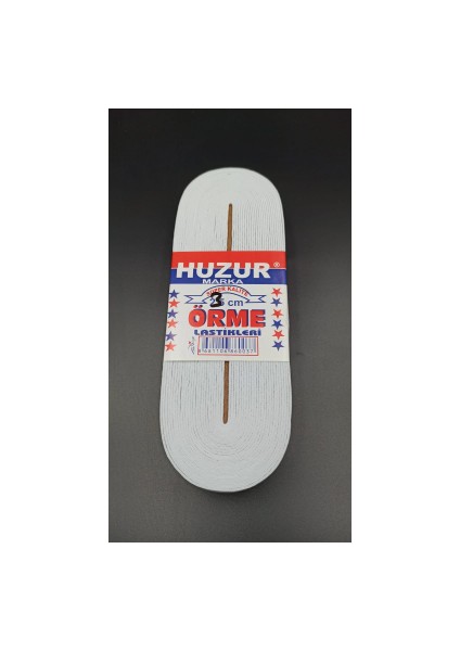 Beyaz - 3cm Paça Lastik Yassı Geniş 10MT. (5131)