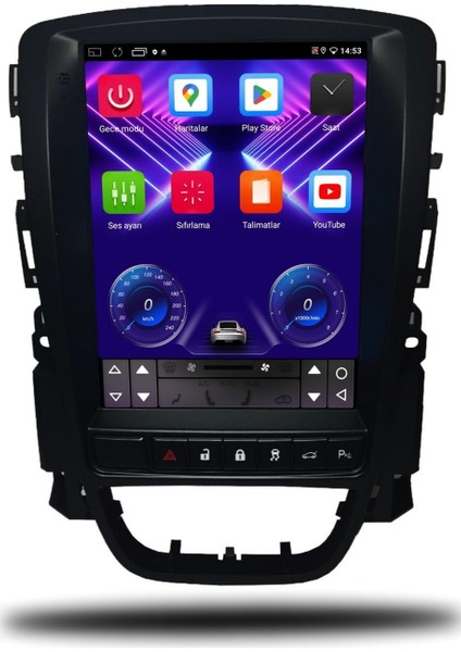 Opel Astra J Tesla 2010/2021 6gb Ram 128GB Hafıza Carplay Kamera Android Multimedya modelleri