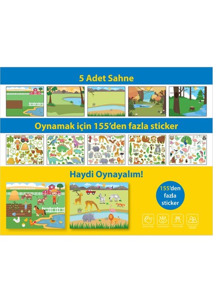 Tekrar Tekrar Kullanabilen Sticker Pad Hayvanlar fiyatları