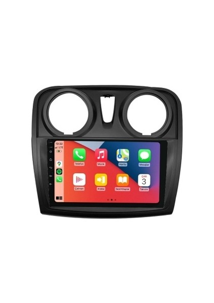 Dacia Sandero 2013-2020 4gb Ram 32GB Hafıza 4 Çekirdek Carplay Kamera Android Multimedya fiyatları