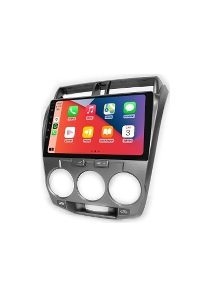 Honda City 2009-2012 Manuel Klima 6gb Ram 64GB Hafıza 8 Çekirdek Carplay Kamera Android Multimedya