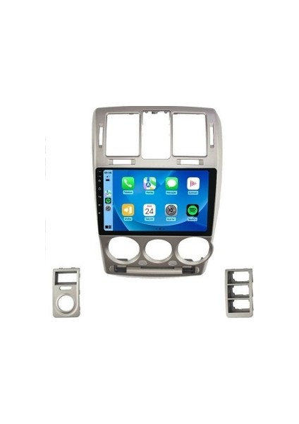 Hyundai Getz Gri 2003-2011 6gb Ram 128GB Hafıza 8 Çekirdek Carplay Kamera Android Multimedya