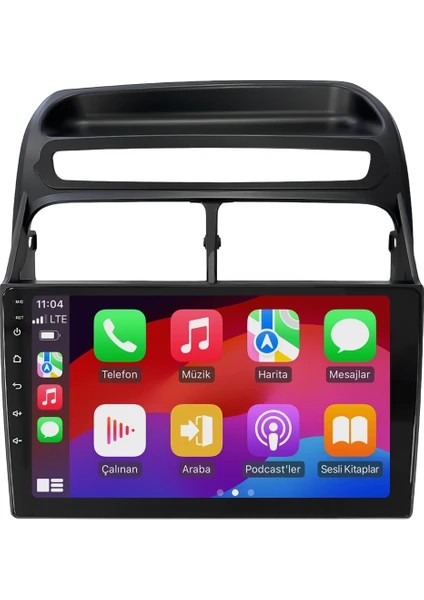 Fiat Linea 2006-2016 Siyah 4gb Ram 64GB Hafıza 8 Çekirdek Carplay Kamera Android Multimedya