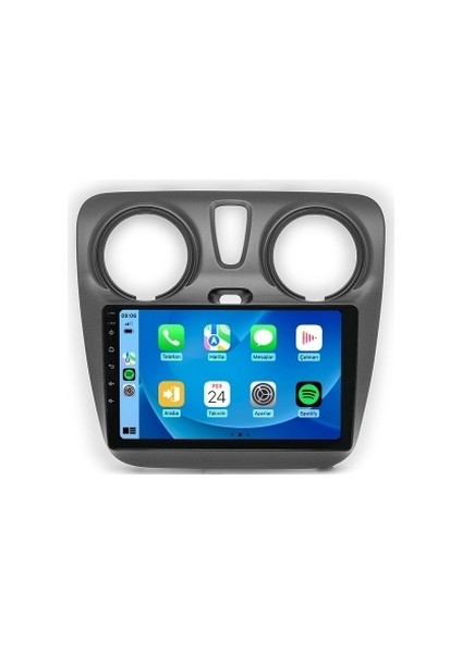 Dacia Lodgy 2012-2020 6gb Ram 128GB Hafıza 8 Çekirdek Carplay Kamera Android Multimedya