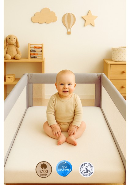 Pamuk Sıvı Geçirmez Bebek ve Çocuk Alezi, Park Yatak ve Beşik Yatağa Uygun Alez modelleri