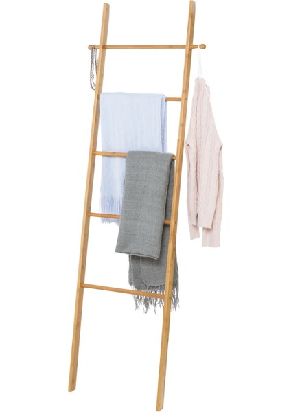 Bambu Merdiven Havluluk | Dekoratif Çok Amaçlı Kıyafet & Havlu Askısı 57X4X170 cm T37 fiyatları