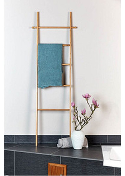 Bambu Merdiven Havluluk | Dekoratif Çok Amaçlı Kıyafet & Havlu Askısı 57X4X170 cm T37 modelleri