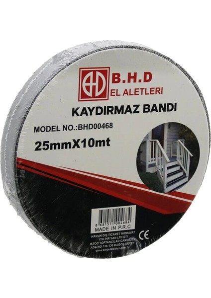 25MM x 10MT Kaydırmaz Siyah Bant (4887)