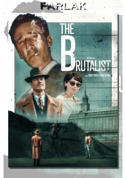 The Brutalist Film Poster - Duvar Kağıdı Yüksek Kaliteli Baskı