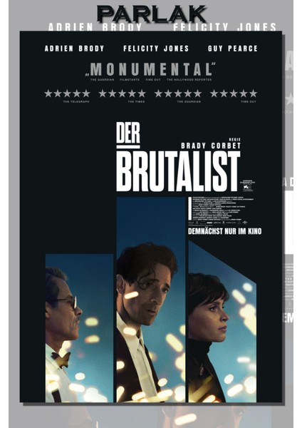 The Brutalist Film Poster - Duvar Kağıdı Yüksek Kaliteli Baskı