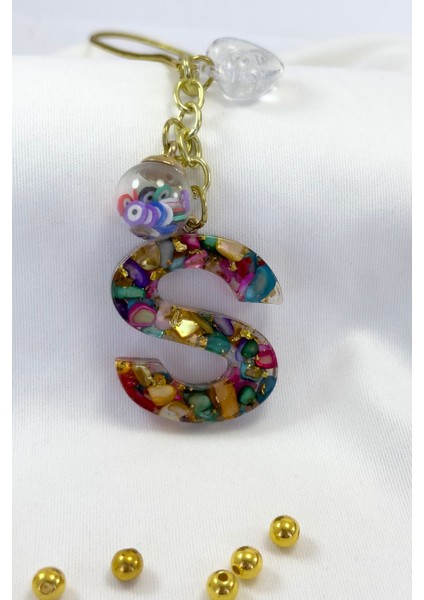 Renkli Epoksi S Harfi Araba Dikiz Ayna Süsü, Yeni Araba Hediyesi fırsatları