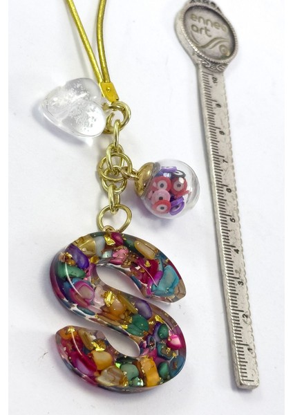 Renkli Epoksi S Harfi Araba Dikiz Ayna Süsü, Yeni Araba Hediyesi indirimleri