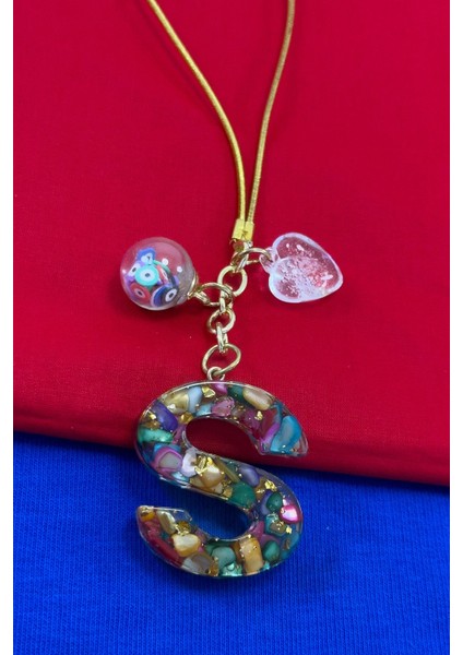 Renkli Epoksi S Harfi Araba Dikiz Ayna Süsü, Yeni Araba Hediyesi