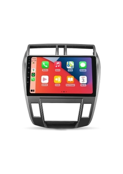 Honda City 2009-2012 Dijital Klima 6gb Ram 64GB Hafıza 8 Çekirdek Carplay Kamera Android Multimedya