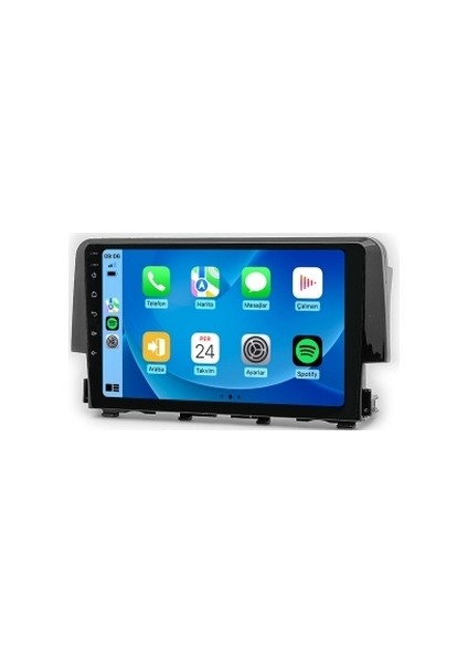 Honda Civic Fc5 2016-2020 6gb Ram 128GB Hafıza 8 Çekirdek Carplay Kamera Android Multimedya