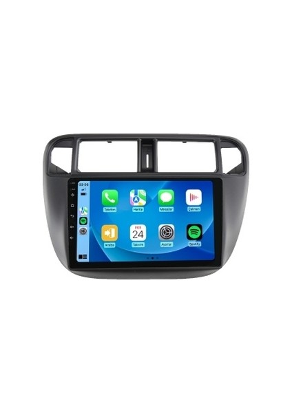 Honda Civic Ies 1996-2001 8gb Ram 128GB Hafıza 8 Çekirdek Carplay Kamera Android Multimedya