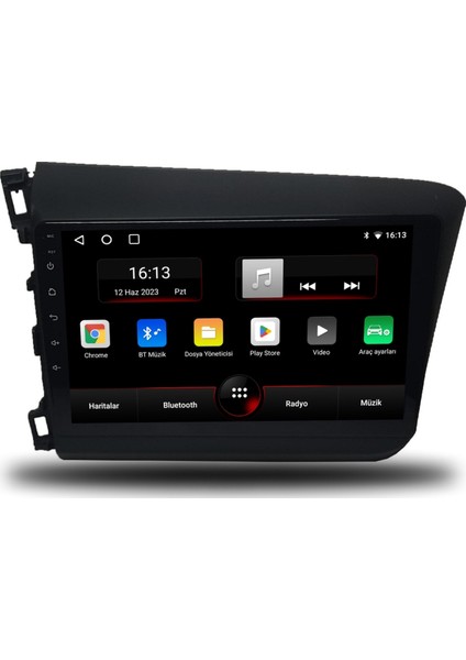 Honda Civic Fb7 2012-2016 4gb Ram 64GB Hafıza 8 Çekirdek Carplay Kamera Android Multimedya