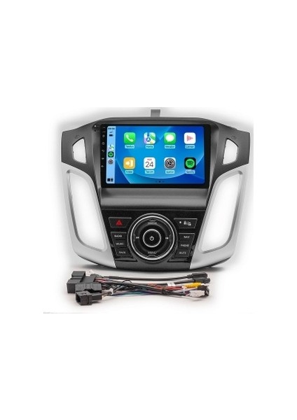 Ford Focus 3-4 Gri 2012-2018 4gb Ram 64GB Hafıza 8 Çekirdek Carplay Kamera Android Multimedya