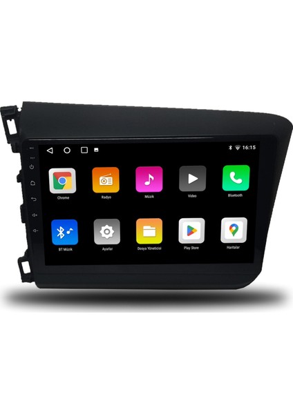 Honda Civic Fb7 2012-2016 4gb Ram 64GB Hafıza 8 Çekirdek Carplay Kamera Android Multimedya