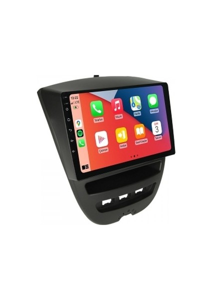 Peugeot 107 2005-2014 8gb Ram 128GB Hafıza 8 Çekirdek Carplay Kamera Android Multimedya modelleri