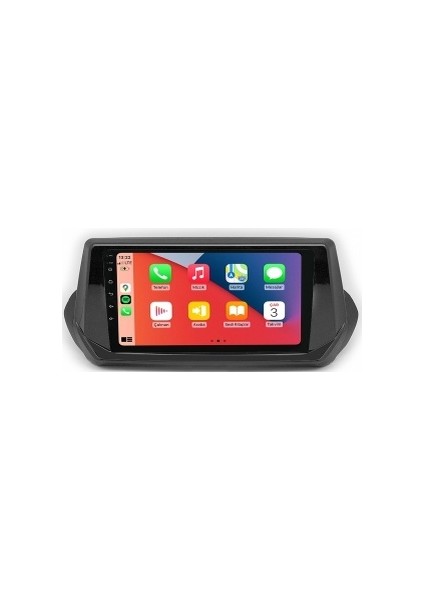 Peugeot 2008 2020-2023 8gb Ram 128GB Hafıza 8 Çekirdek Carplay Kamera Android Multimedya