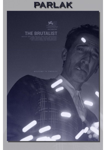 The Brutalist Film Poster - Duvar Kağıdı Yüksek Kaliteli Baskı