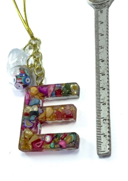 Renkli Epoksi E Harfi Araba Dikiz Ayna Süsü, Hediyelik Araba Süsü fırsatları