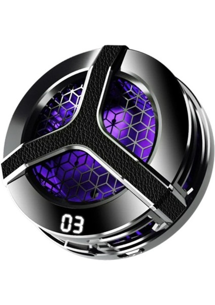 S9 Usb'den Manyetik Sıcaklık Göstergeli Rgb Işıklı Hızlı Soğutma Cep Telefonu Soğutucu Fan