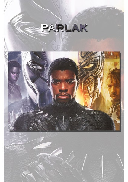 Black Panter-Panter Çerçevesiz Film Tablo,poster - Duvar Kağıdı Yüksek Kaliteli Baskı