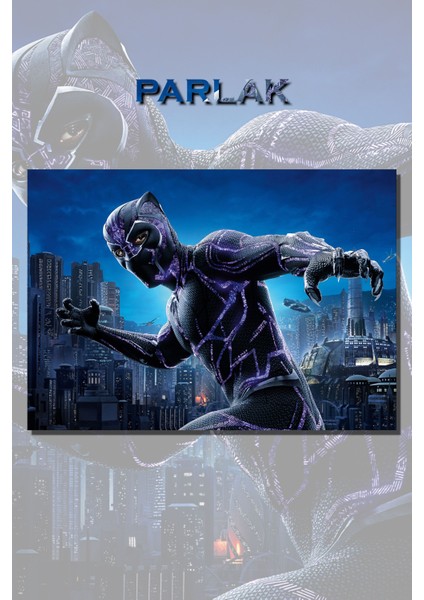 Black Panter-Panter Çerçevesiz Film Tablo,poster - Duvar Kağıdı Yüksek Kaliteli Baskı