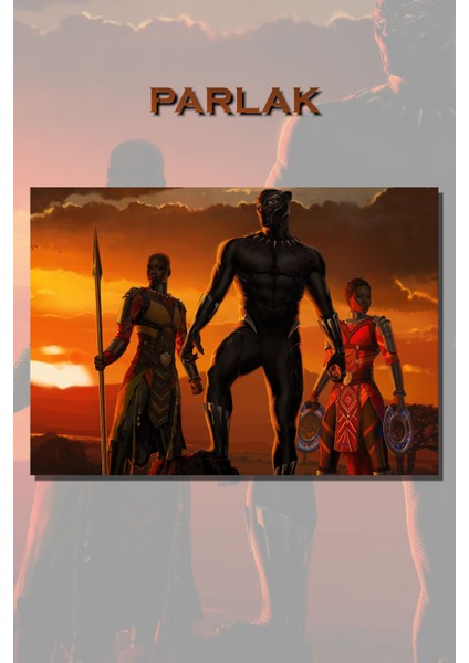 Black Panter-Panter Çerçevesiz Film Tablo,poster - Duvar Kağıdı Yüksek Kaliteli Baskı