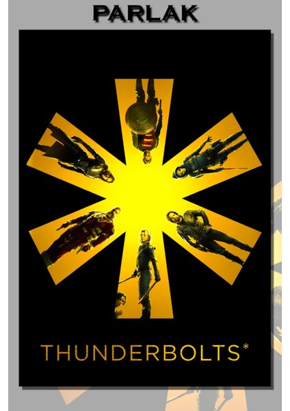 Thunderbolts Çerçevesiz Film Tablo,poster - Duvar Kağıdı Yüksek Kaliteli Baskı