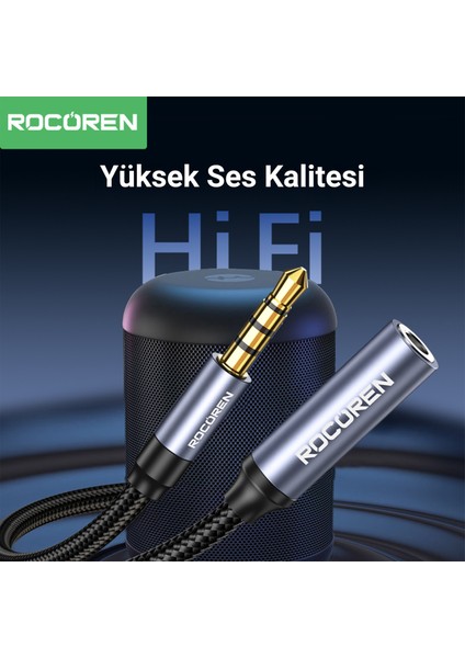 3.5mm Hi-Fi Trrs Jack Aux Ses Uzatma Kablosu 1 Metre modelleri