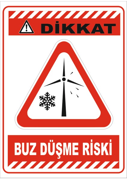 Buz Düşme Riski Levhası Vizyon Trafik