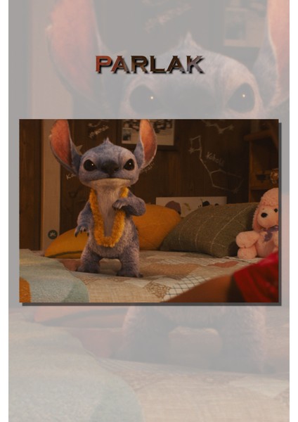 Lilo ve Stiç, Stitch Çerçevesiz Film Tablo,poster - Duvar Kağıdı Yüksek Kaliteli Baskı