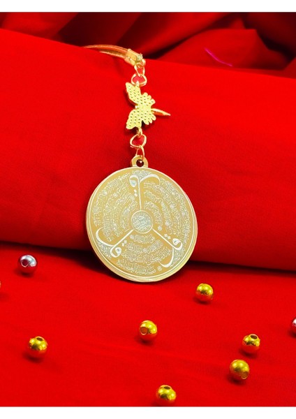 Zirkon Taşlı Kelebek Aksesuarlı Çelik Ayetel Kürsi Felak Nas Ihlas Araba Dikiz Ayna Süsü indirimleri