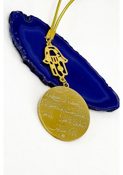 Renkli Nazar Boncuklu Hamse Eli Çelik Ayetel Kürsi Nazar Ayeti Araba Dikiz Ayna Süsü fırsatları