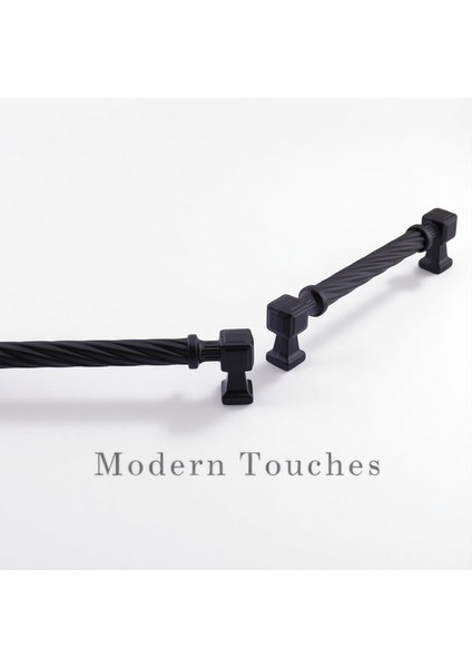 Burma Mat Siyah Metal Kulp 192 mm 19.2 cm Mobilya Çekmece Mutfak Dolabı Dolap Modern Kapak Kulpları modelleri