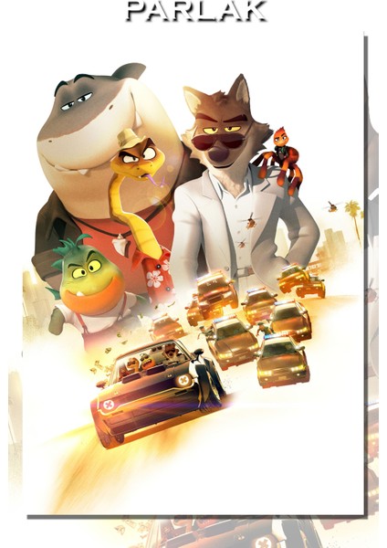 The Bad Guys Çerçevesiz Animasyon Tablo,poster - Duvar Kağıdı Yüksek Kaliteli Baskı